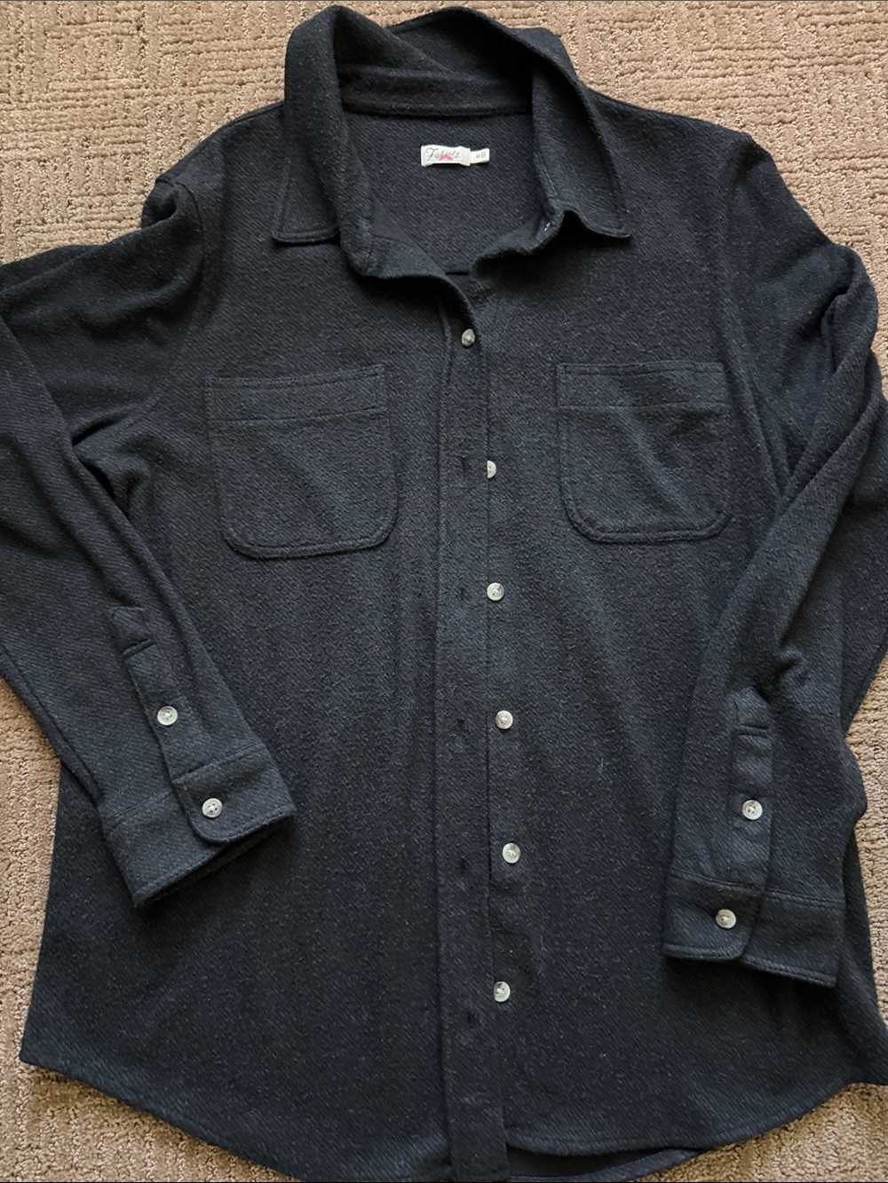 Women’s Black Button-Up Shirt Jacket